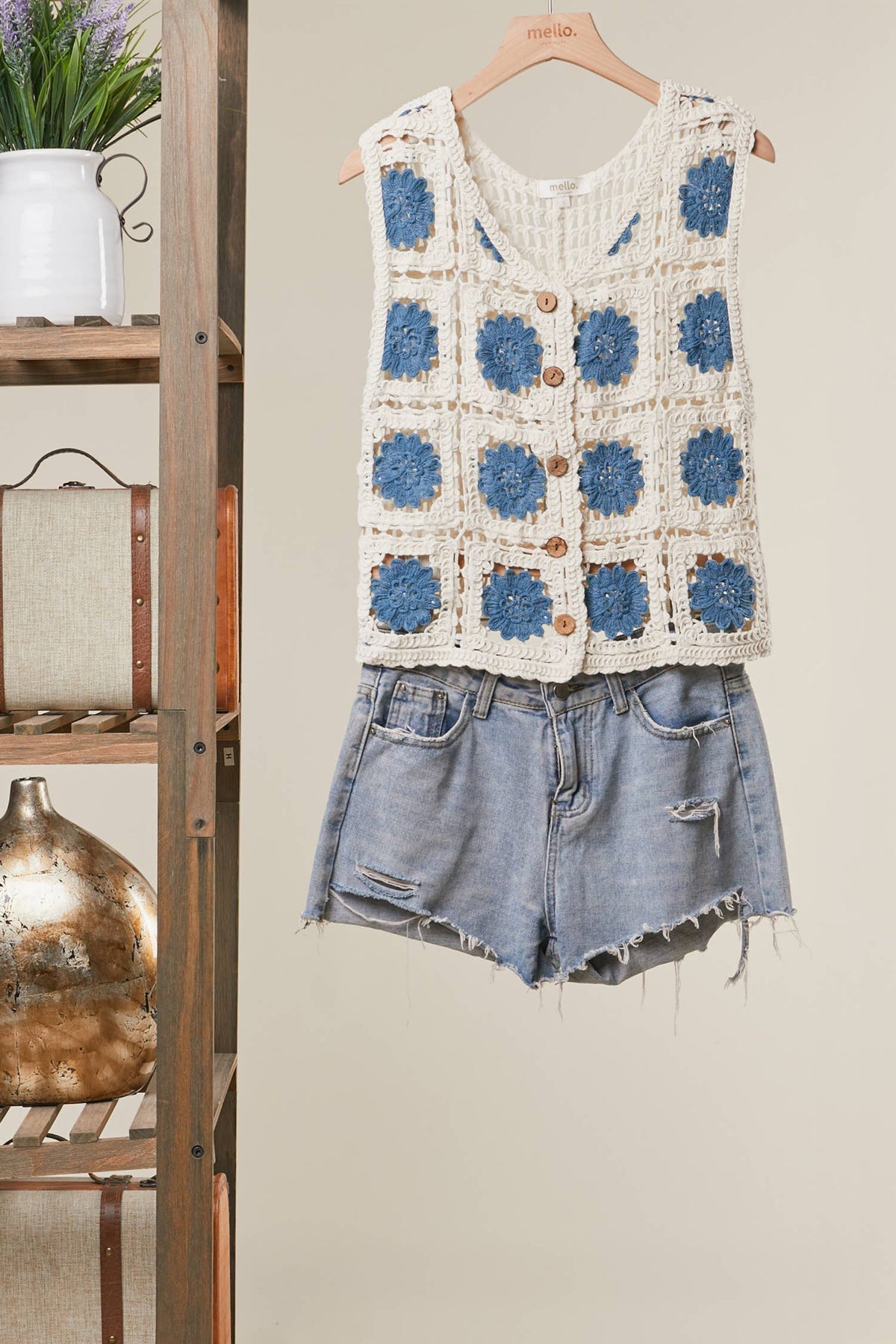 Mello Crochet Tank Sweater