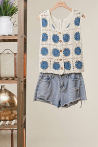 Mello Crochet Tank Sweater