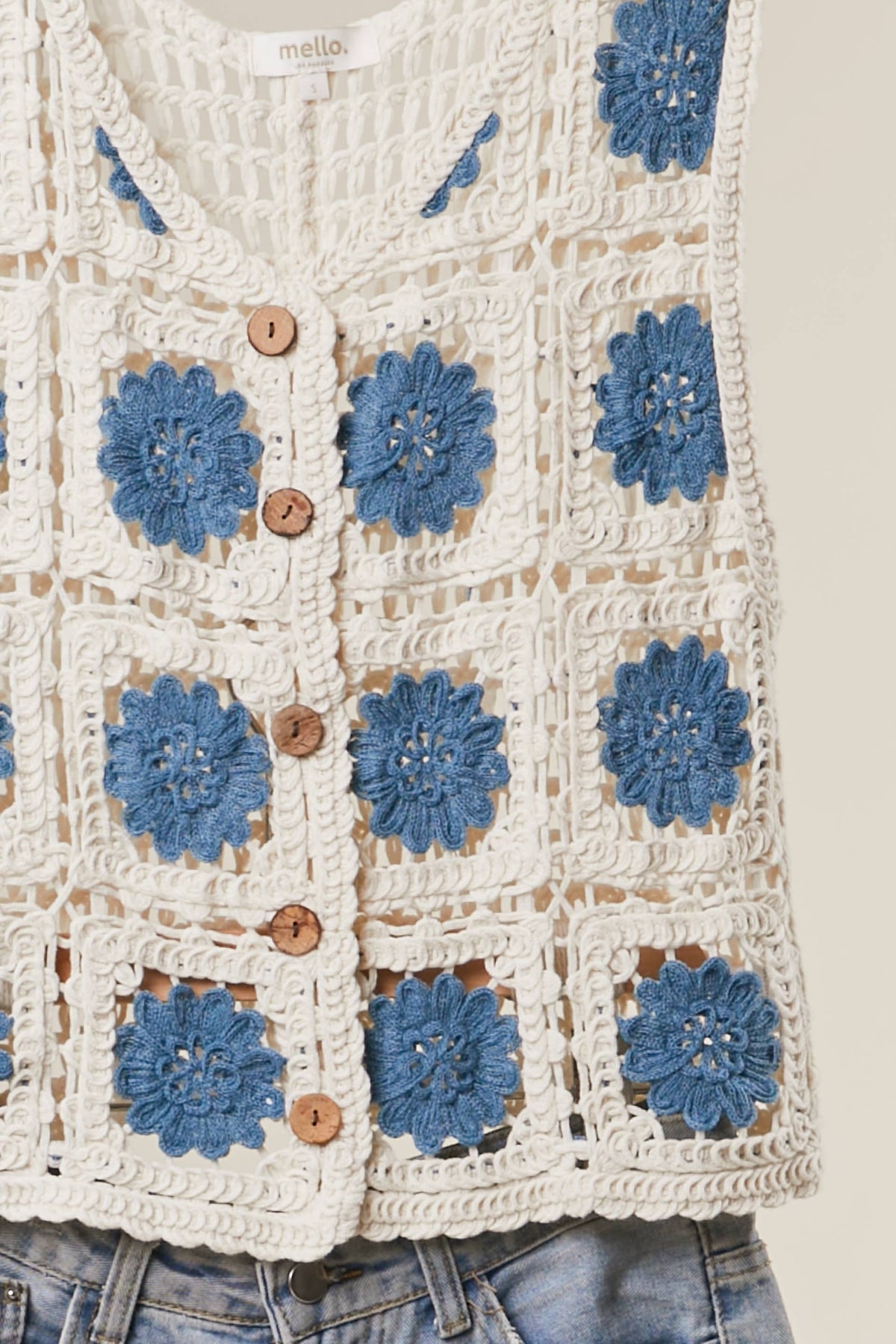 Mello Crochet Tank Sweater