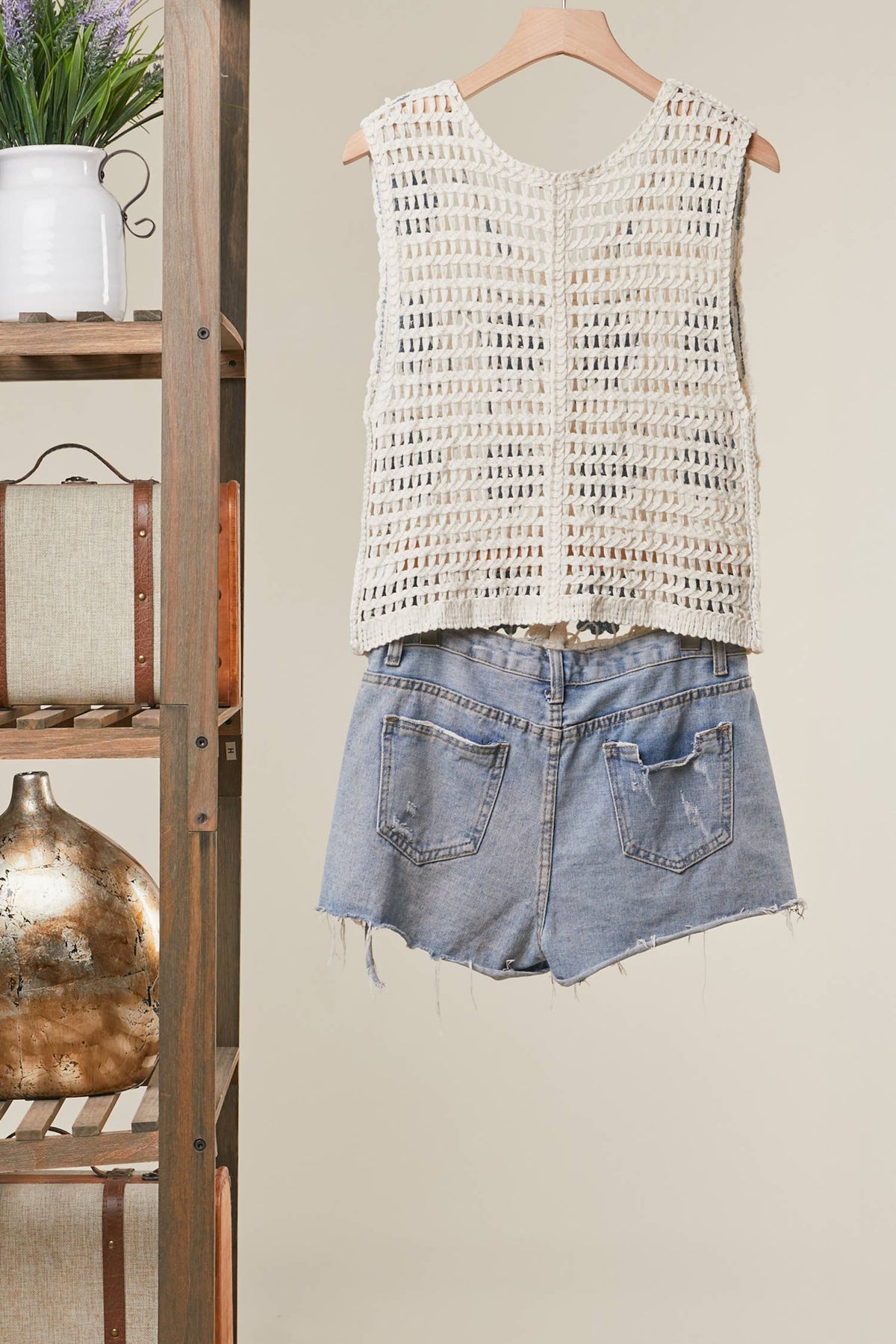 Mello Crochet Tank Sweater